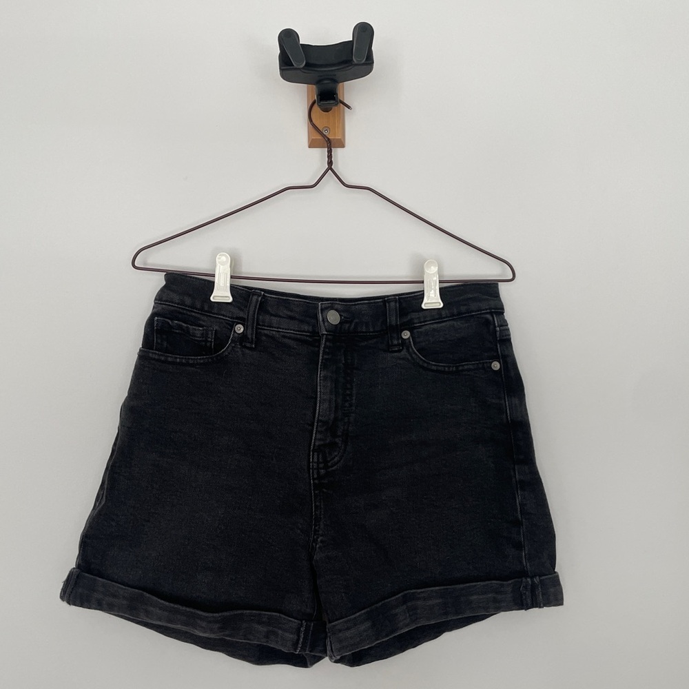 Banana Republic Girlfriend Shorts Washed Black Denim Women’s 28